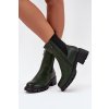 Dámské Boty Na Korku Eko Kůže Tmavě Zelené Kyra (Veľkosť 36)
