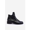 Kožené čižmy na zips nicole 2785/037 čierne / 2785/037 BLACK (Veľkosť 35)
