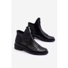 Kožené čižmy na zips nicole 2785/037 čierne / 2785/037 BLACK (Veľkosť 35)