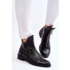 Kožené čižmy na zips nicole 2785/037 čierne / 2785/037 BLACK (Veľkosť 35)