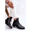 Kožené čižmy na zips nicole 2785/037 čierne / 2785/037 BLACK (Veľkosť 35)