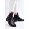 Kožené čižmy na zips nicole 2785/037 čierne / 2785/037 BLACK (Veľkosť 35)