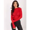 Dámska blúzka s čipkou červená IT-BZ-9962.98 (Farba Červená, Veľkosť ONE SIZE)