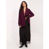 Dámske sako farba Tmavo-červená kód IT-MA-FL9916-1.07P (Farba Tmavo-červená, Veľkosť ONE SIZE)