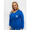 Dámska blúzka plus size kobaltovo-modrá RV-BZ-A-161.63 (Farba Kobaltovo-modrá, Veľkosť ONE SIZE)