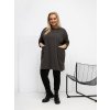 Dámska blúzka plus size tmavá-khaki RV-BZ-A1076.00 (Farba Tmavá-khaki, Veľkosť ONE SIZE)