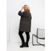 Dámska blúzka plus size tmavá-khaki RV-BZ-A1076.00 (Farba Tmavá-khaki, Veľkosť ONE SIZE)