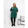 Dámska blúzka plus size tmavo-zelená RV-BZ-A1076.00 (Farba Tmavo-zelená, Veľkosť ONE SIZE)