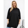 Dámska blúzka plus size čierna RV-BZ-A1076.00 (Farba Čierna, Veľkosť ONE SIZE)