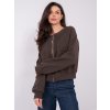 Dámska tmavo-hnedá športová mikina bez kapucne WT-BL-A1452.99 (Farba Tmavo-hnedá, Veľkosť ONE SIZE)