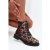 Dámské zimní kotníkové boty květinové Artiker 57C1050 multikolor (Veľkosť 36)
