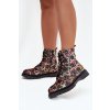 Dámské zimní kotníkové boty květinové Artiker 57C1050 multikolor (Veľkosť 36)