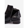 Ploché Dámské Kožené Boty Černé Vasica (Veľkosť 36)