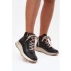 Sportovní dámské boty na platformě z přírodní kůže Zazoo Z1239 Černé (Veľkosť 36)