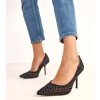 Dámske topánky lodičky čierne kód AH-57 - GM AH-57 BLACK 38 - GM (Veľkosť 38)