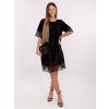 Dámske čierne šaty elegantné kód produktu MI-SK-A60151.29P (Farba Čierna, Veľkosť ONE SIZE)