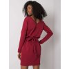 Dámske bordove šaty basic kód produktu RV-SK-6037.18X (Farba Bordová, Veľkosť M)