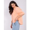 Dámska blúzka over size broskyňová D70089M11339A (Farba Broskyňová, Veľkosť S)