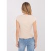 Dámska blúzka top svetlo-béžová PM-BZ-SF103.36 (Farba Svetlo-béžová, Veľkosť ONE SIZE)