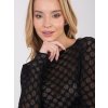 Dámska blúzka s čipkou čierna PM-BZ-SF127.75 (Farba Čierna, Veľkosť ONE SIZE)