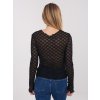 Dámska blúzka s čipkou čierna PM-BZ-SF127.75 (Farba Čierna, Veľkosť ONE SIZE)