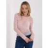 Dámska blúzka s čipkou svetlo-ružová PM-BZ-SF127.75 (Farba Svetlo-ružová, Veľkosť ONE SIZE)