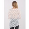 Dámska blúzka s čipkou biela PM-BZ-SF128.50 (Farba Biela, Veľkosť ONE SIZE)