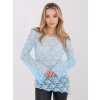 Dámska blúzka s čipkou svetlo-modrá PM-BZ-SF128.50 (Farba Svetlo-modrá, Veľkosť ONE SIZE)
