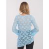 Dámska blúzka s čipkou svetlo-modrá PM-BZ-SF128.50 (Farba Svetlo-modrá, Veľkosť ONE SIZE)