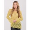 Dámska blúzka s čipkou limetková-zelená PM-BZ-SF128.50 (Farba Limetková-zelená, Veľkosť ONE SIZE)