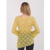 Dámska blúzka s čipkou limetková-zelená PM-BZ-SF128.50 (Farba Limetková-zelená, Veľkosť ONE SIZE)