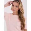Dámsky sveter farba Svetlo-ružová kód PM-SW-B-613.09 (Farba Svetlo-ružová, Veľkosť ONE SIZE)