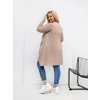 Dámska blúzka plus size tmavo-béžová RV-BZ-7054-1.06 (Farba Tmavo-béžová, Veľkosť ONE SIZE)