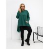 Dámska blúzka plus size tmavo-zelená RV-BZ-7054-1.06 (Farba Tmavo-zelená, Veľkosť ONE SIZE)