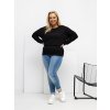 Dámska blúzka plus size čierna RV-BZ-A-163.09 (Farba Čierna, Veľkosť ONE SIZE)