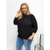 Dámska blúzka plus size čierna RV-BZ-A1075.96 (Farba Čierna, Veľkosť ONE SIZE)