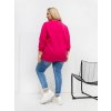 Dámska blúzka plus size fuksiovo-ružová RV-BZ-A1075.96 (Farba Fuksiovo-ružová, Veľkosť ONE SIZE)