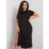 Dámske čierne šaty plus size kód produktu RV-SK-6637.13X (Farba Čierna, Veľkosť XL)