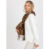 Dámsky šál farba čierno-béžová Fact - naj AT-SZ-1-892.39P (Farba Hnedá camel, Veľkosť ONE SIZE)
