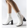 Dámske členkové topánky biele kód L08-253 - GM L08-253 WHITE 38 - GM (Veľkosť 40)