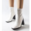Dámske členkové topánky biele kód L08-253 - GM L08-253 WHITE 38 - GM (Veľkosť 40)