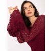Dámska blúzka s čipkou bordová IT-BZ-22122.85 (Farba Bordová, Veľkosť ONE SIZE)