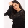 Dámska blúzka s čipkou čierna IT-BZ-22122.85 (Farba Čierna, Veľkosť ONE SIZE)