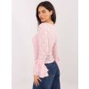 Dámska blúzka s čipkou svetlo-ružová IT-BZ-22122.85 (Farba Svetlo-ružová, Veľkosť ONE SIZE)