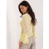 Dámska blúzka s čipkou svetlo-žltá IT-BZ-22122.85 (Farba Svetlo-žltá, Veľkosť ONE SIZE)