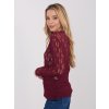 Dámska blúzka s čipkou bordová IT-BZ-9962.98 (Farba Bordová, Veľkosť ONE SIZE)