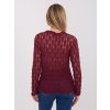 Dámska blúzka s čipkou bordová IT-BZ-9962.98 (Farba Bordová, Veľkosť ONE SIZE)