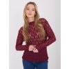 Dámska blúzka s čipkou bordová IT-BZ-9962.98 (Farba Bordová, Veľkosť ONE SIZE)
