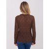 Dámska blúzka s čipkou hnedá IT-BZ-9962.98 (Farba Hnedá, Veľkosť ONE SIZE)