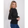 Dámska blúzka s čipkou čierna IT-BZ-9962.98 (Farba Čierna, Veľkosť ONE SIZE)